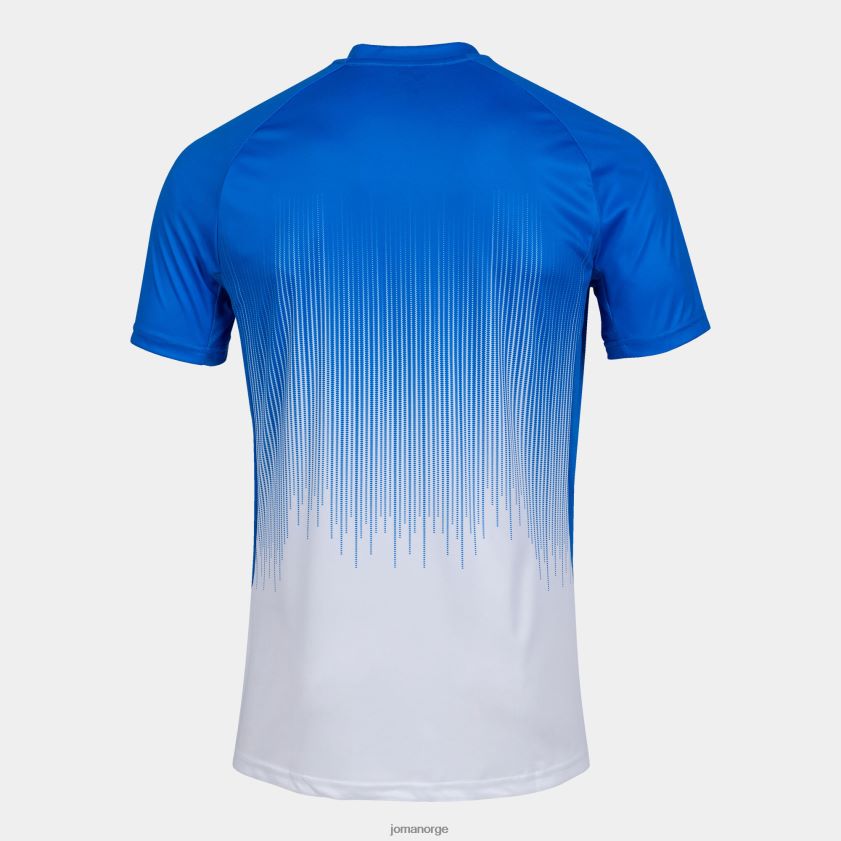 nei Joma skjorte kortermet tiger iv hvit kongeblå FBD0T04367 menn
