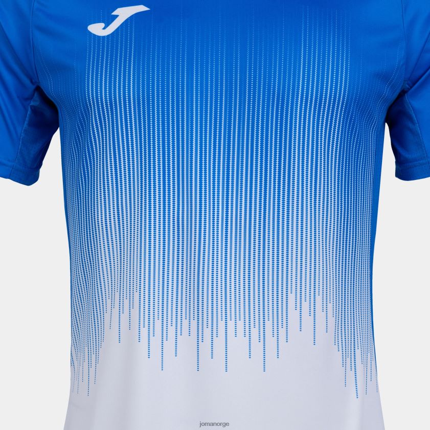nei Joma skjorte kortermet tiger iv hvit kongeblå FBD0T04367 menn