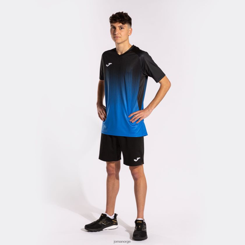 nei Joma skjorte kortermet tiger iv kongeblå svart FBD0T01553 menn