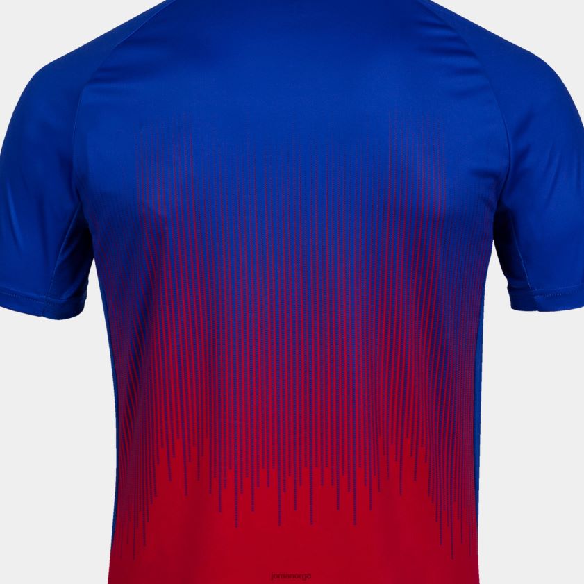 nei Joma skjorte kortermet tiger iv rød kongeblå FBD0T02857 menn