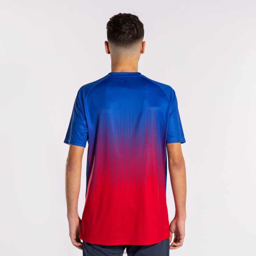 nei Joma skjorte kortermet tiger iv rød kongeblå FBD0T02857 menn
