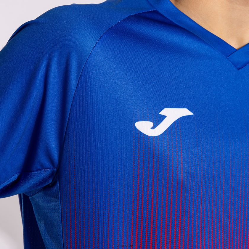 nei Joma skjorte kortermet tiger iv rød kongeblå FBD0T02857 menn