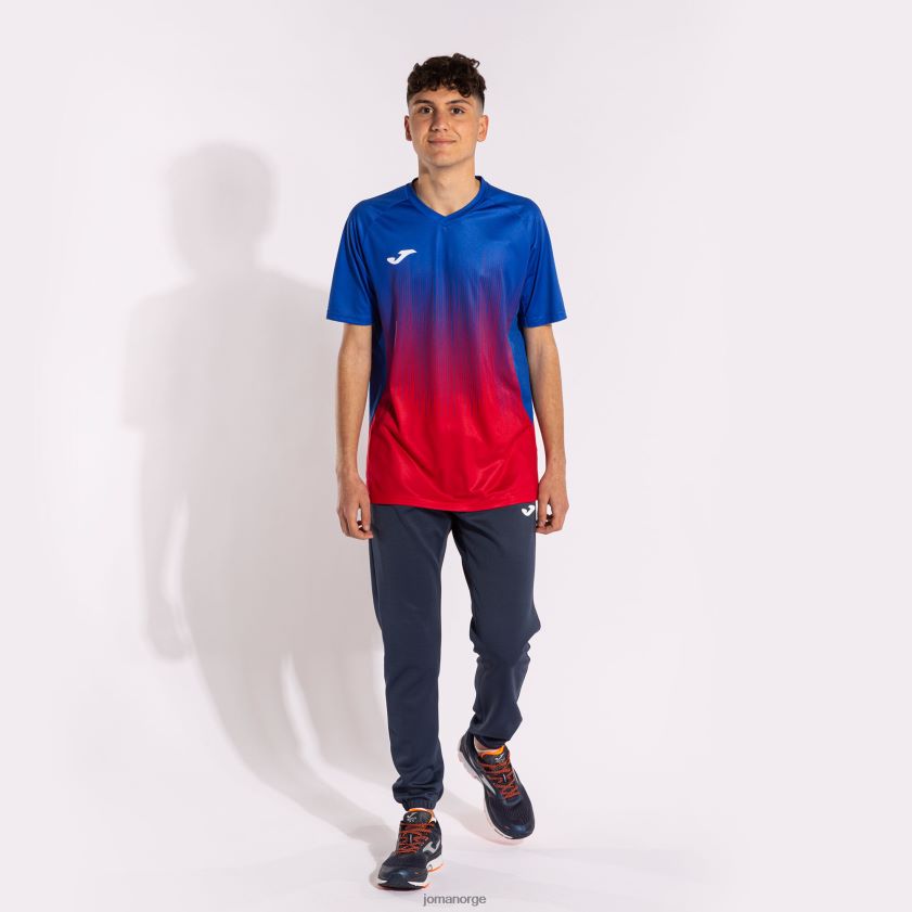 nei Joma skjorte kortermet tiger iv rød kongeblå FBD0T02857 menn