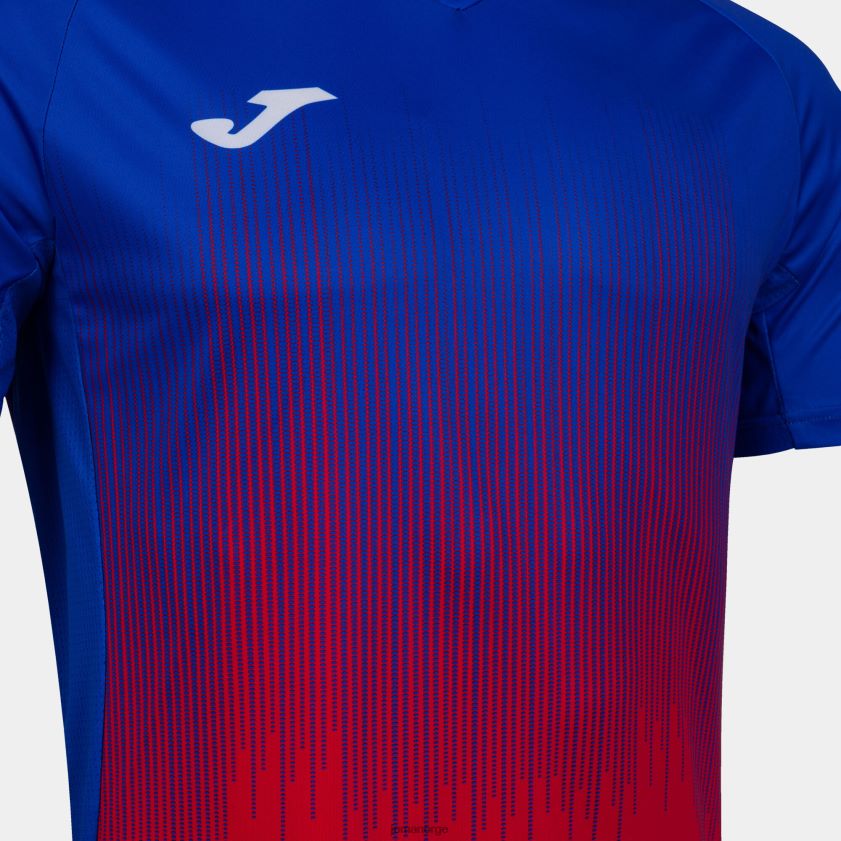 nei Joma skjorte kortermet tiger iv rød kongeblå FBD0T02857 menn