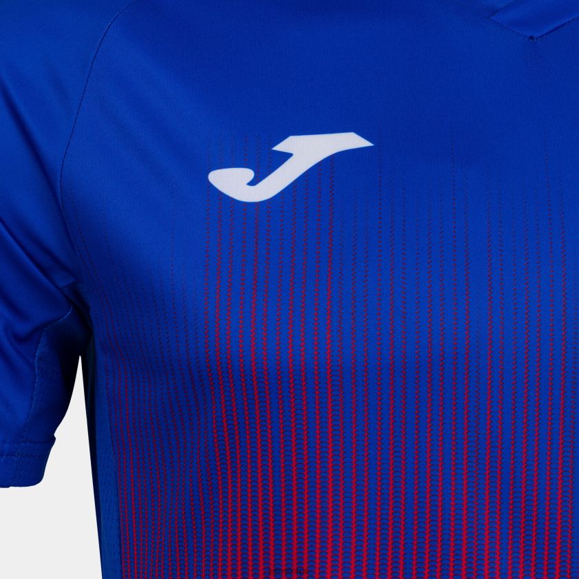 nei Joma skjorte kortermet tiger iv rød kongeblå FBD0T02857 menn