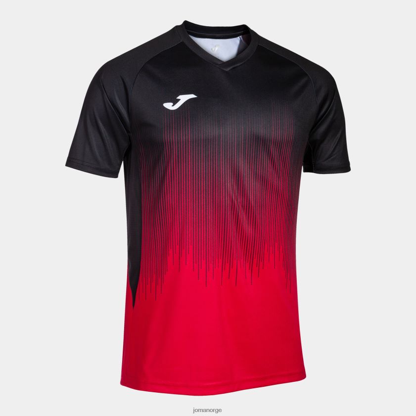 nei Joma skjorte kortermet tiger iv rød svart FBD0T01250 menn