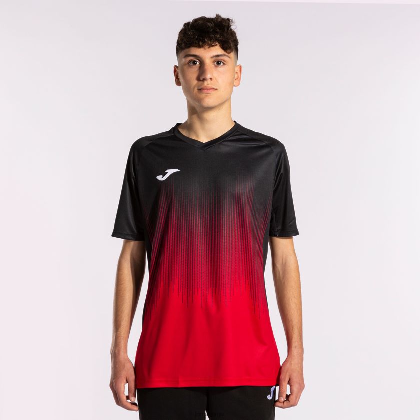 nei Joma skjorte kortermet tiger iv rød svart FBD0T01250 menn