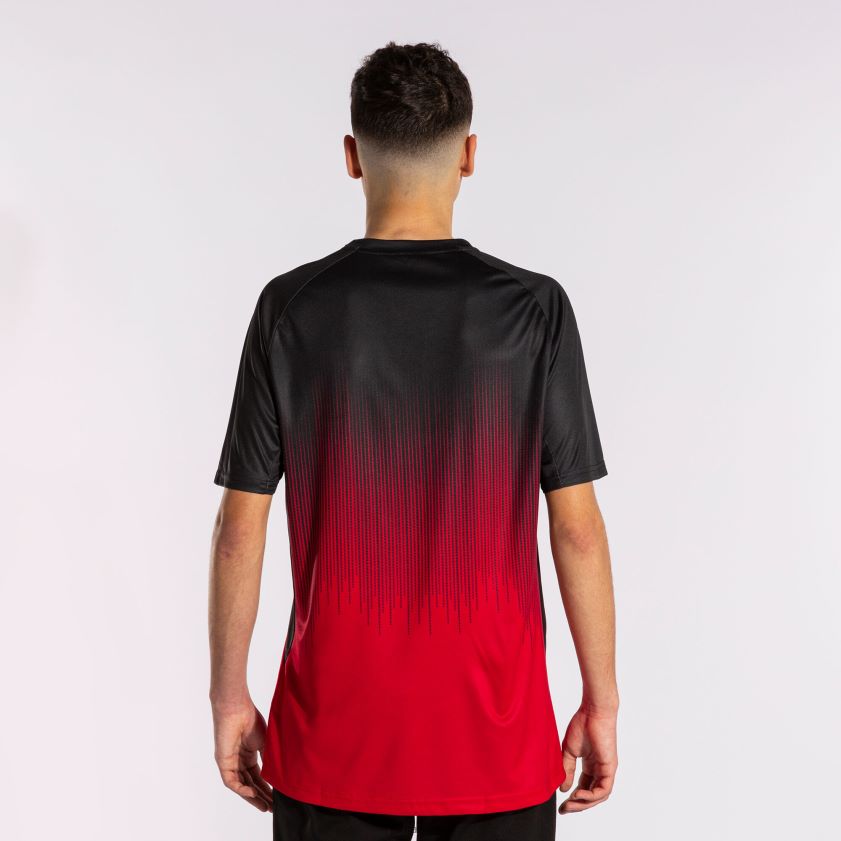 nei Joma skjorte kortermet tiger iv rød svart FBD0T01250 menn