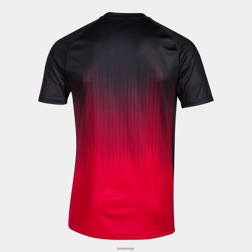 nei Joma skjorte kortermet tiger iv rød svart FBD0T01250 menn