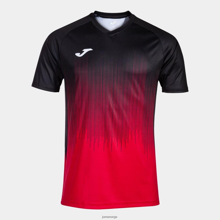 nei Joma skjorte kortermet tiger iv rød svart FBD0T01250 menn