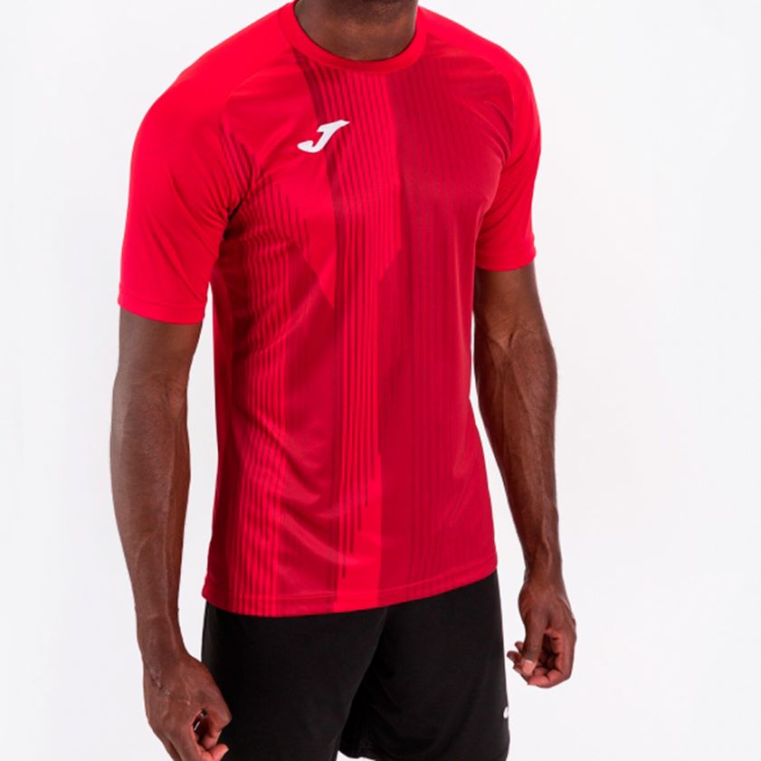 nei Joma skjorte kortermet tiger rød FBD0T03529 menn