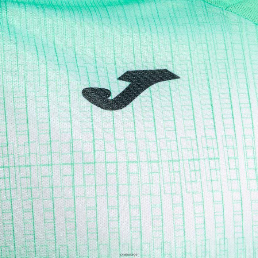 nei Joma skjorte kortermet tiger v grønn hvit FBD0T01190 menn