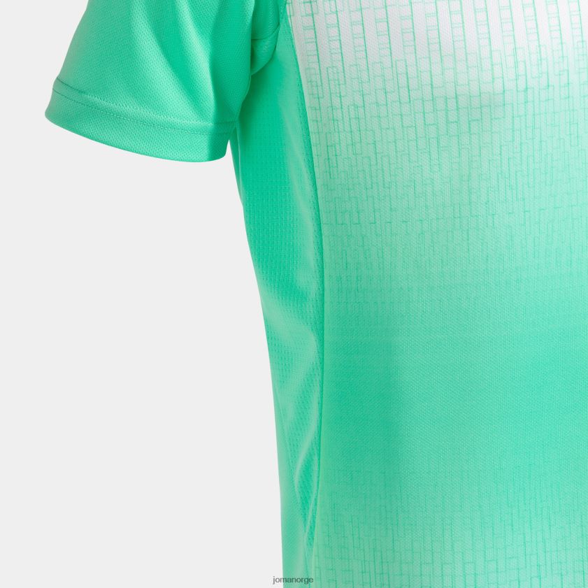 nei Joma skjorte kortermet tiger v grønn hvit FBD0T01190 menn