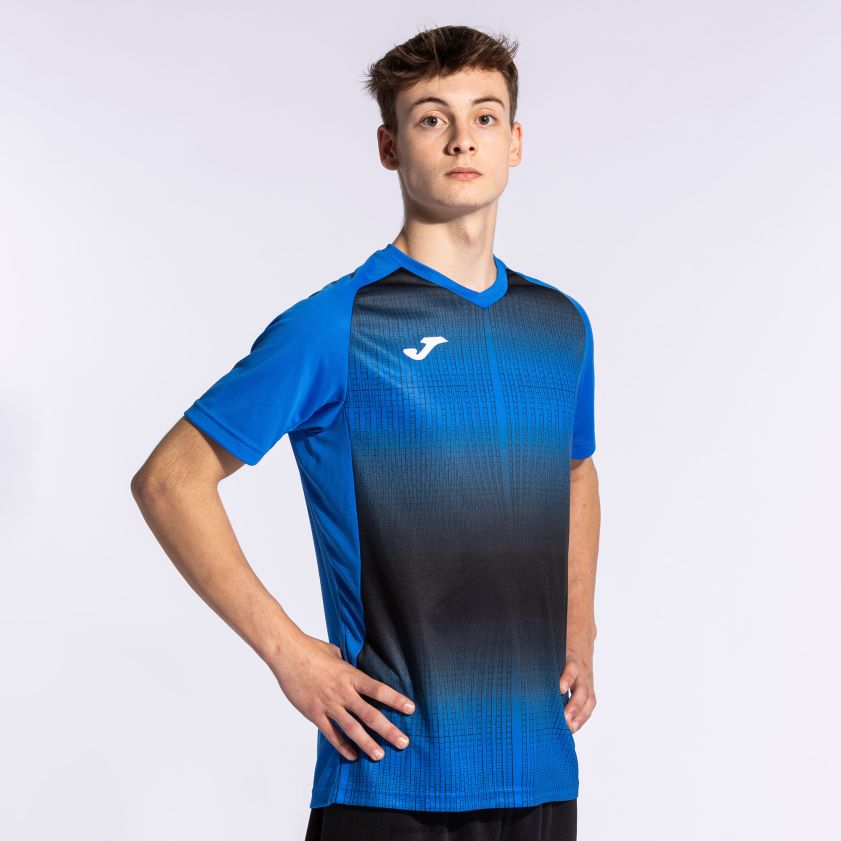 nei Joma skjorte kortermet tiger v kongeblå svart FBD0T0182 menn