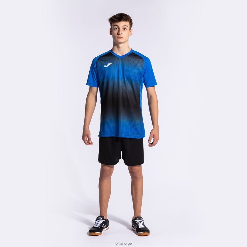 nei Joma skjorte kortermet tiger v kongeblå svart FBD0T0182 menn