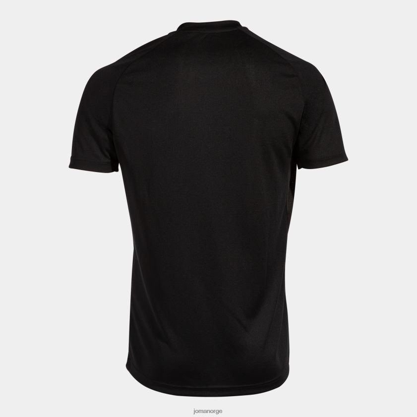 nei Joma skjorte kortermet tiger v svart burgunder FBD0T092 menn