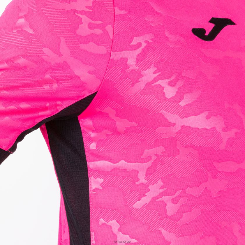 nei Joma skjorte kortermet toletum ii fluorescerende rosa svart FBD0T04624 menn