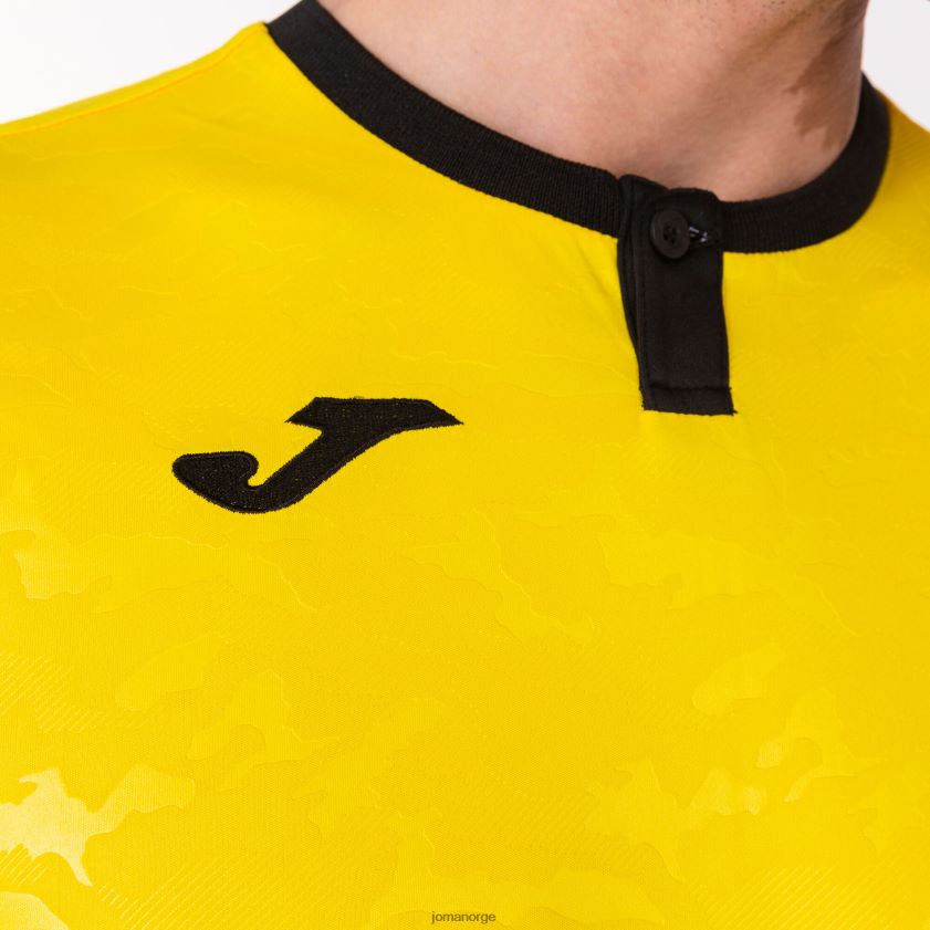 nei Joma skjorte kortermet toletum ii gul svart FBD0T04147 menn