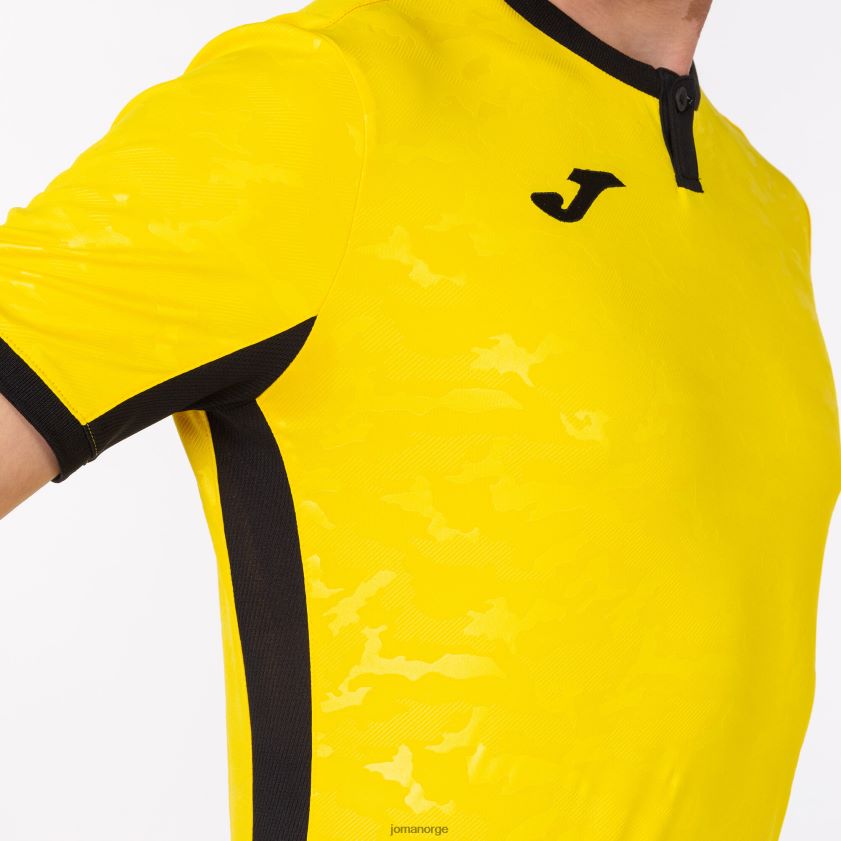 nei Joma skjorte kortermet toletum ii gul svart FBD0T04147 menn