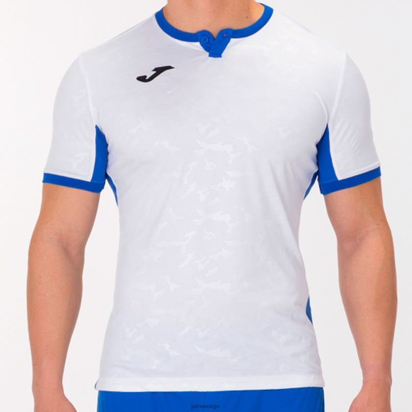 nei Joma skjorte kortermet toletum ii hvit kongeblå FBD0T04625 menn