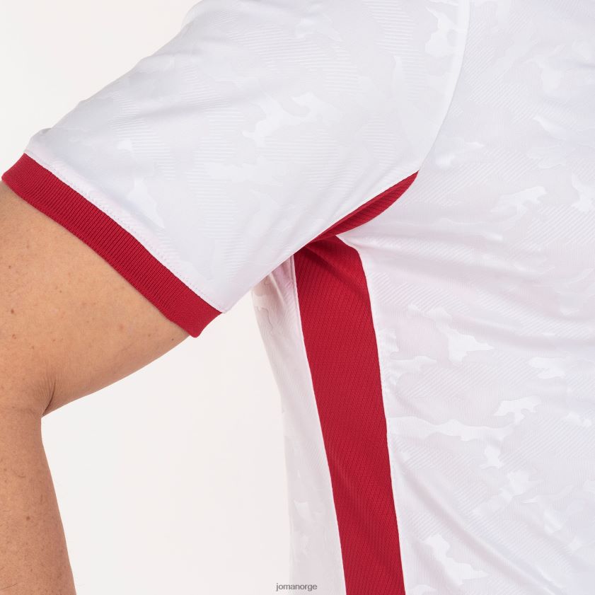 nei Joma skjorte kortermet toletum ii hvit rød FBD0T04143 menn