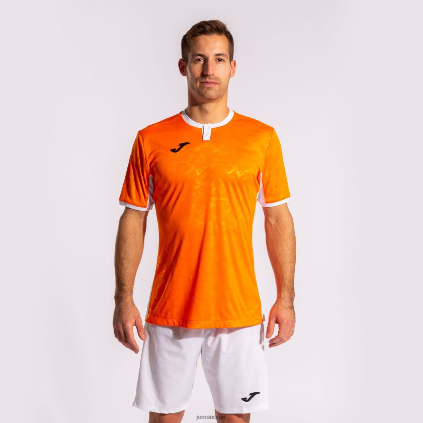 nei Joma skjorte kortermet toletum ii oransje hvit FBD0T04626 menn