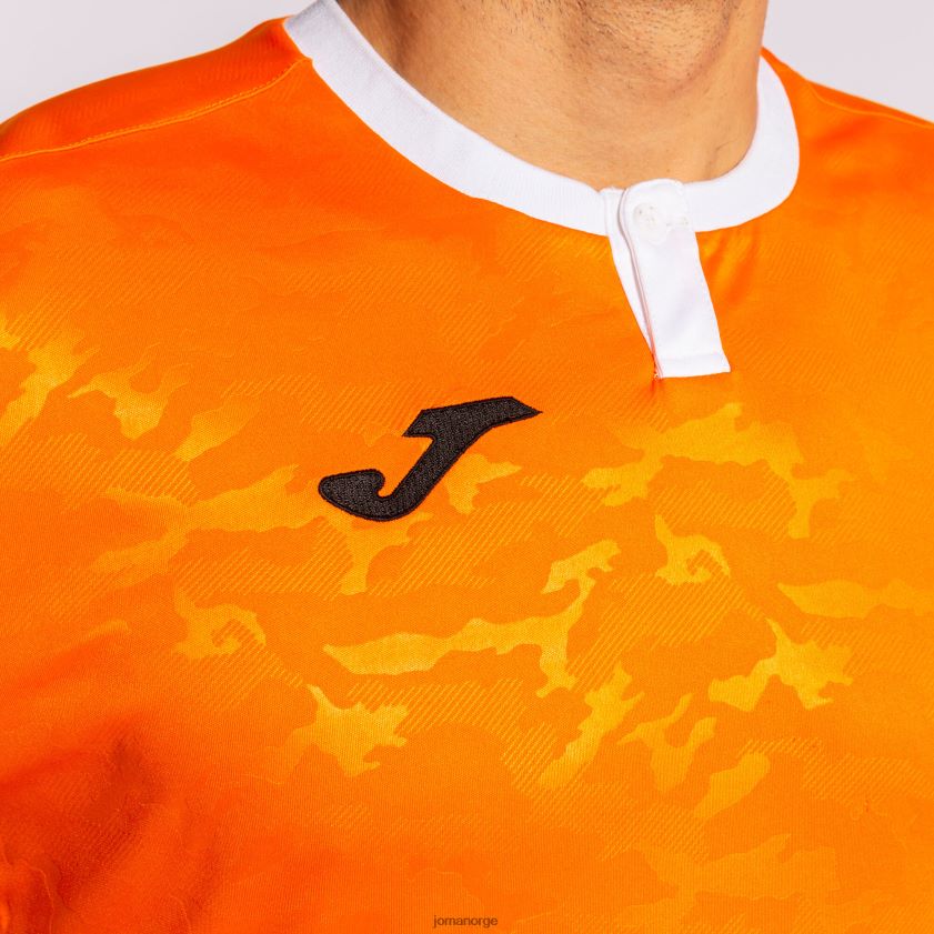 nei Joma skjorte kortermet toletum ii oransje hvit FBD0T04626 menn