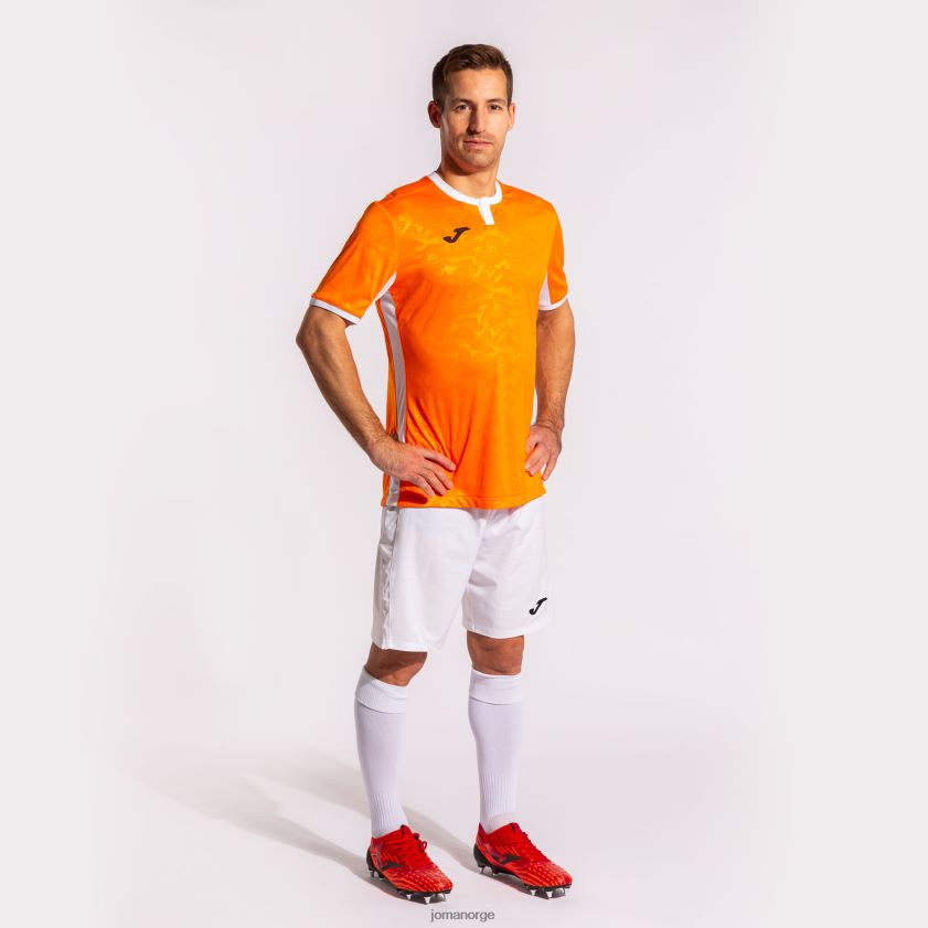 nei Joma skjorte kortermet toletum ii oransje hvit FBD0T04626 menn
