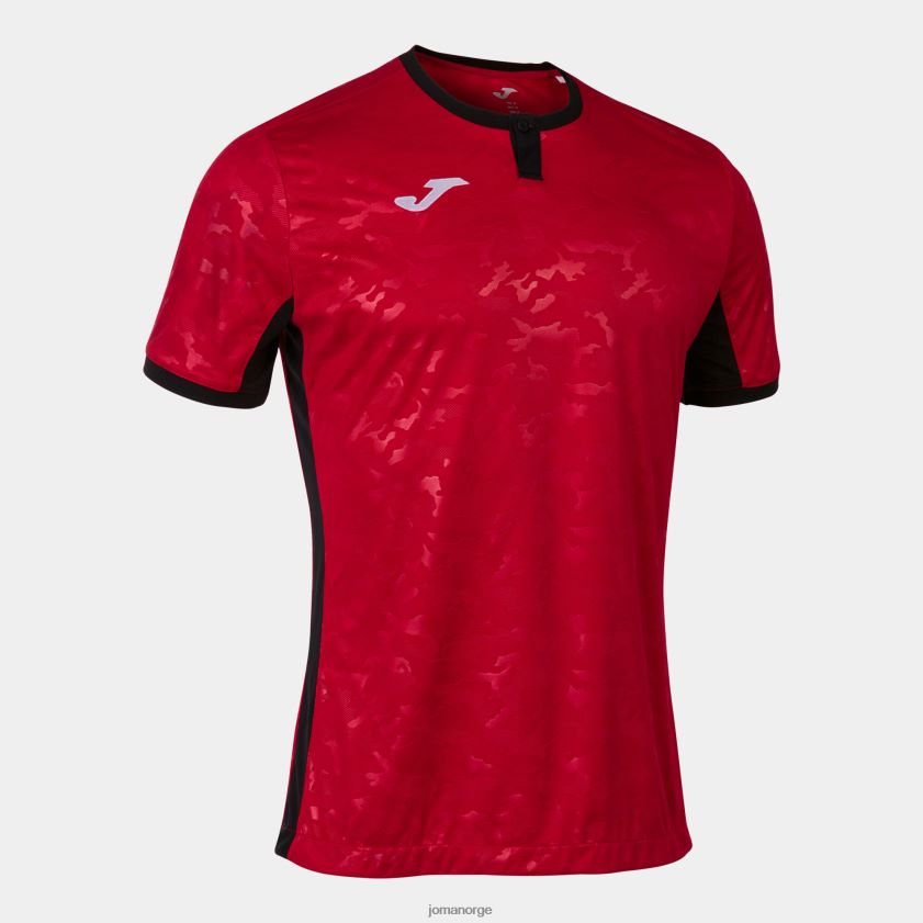 nei Joma skjorte kortermet toletum ii rød svart FBD0T01295 menn
