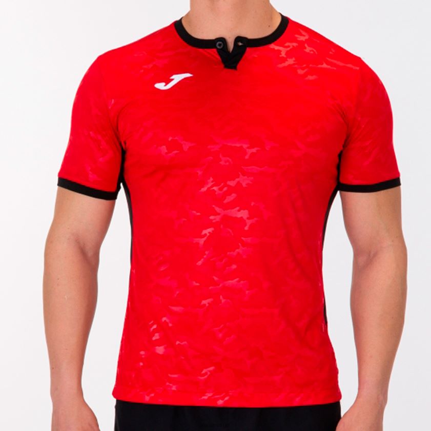 nei Joma skjorte kortermet toletum ii rød svart FBD0T01295 menn
