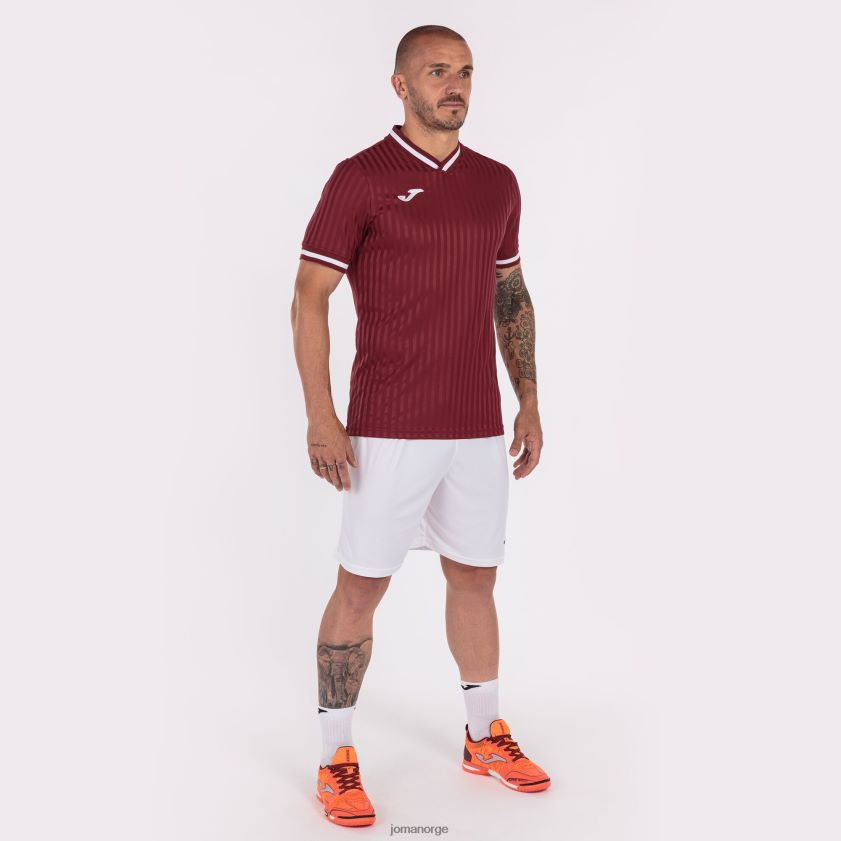 nei Joma skjorte kortermet toletum iii burgunder FBD0T0738 menn