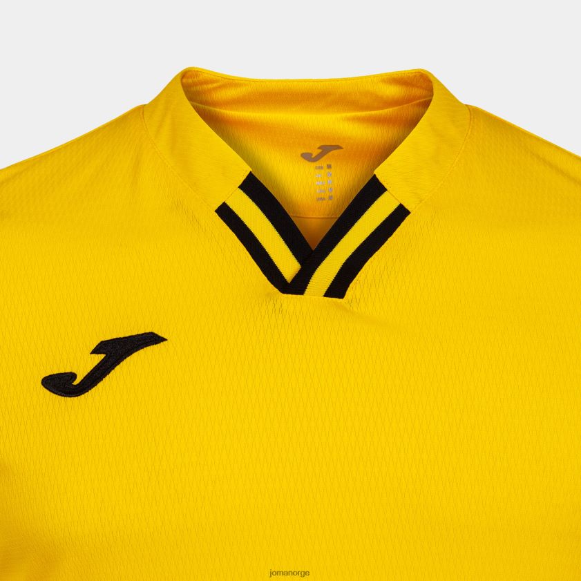 nei Joma skjorte kortermet toletum iv gul svart FBD0T0489 menn