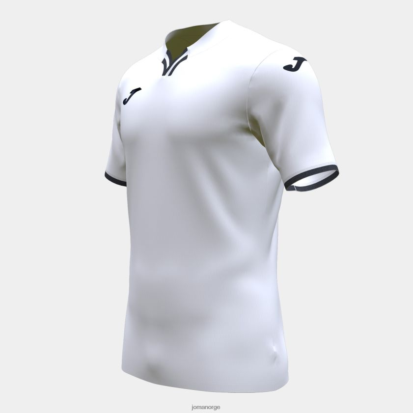 nei Joma skjorte kortermet toletum iv hvit svart FBD0T04644 menn