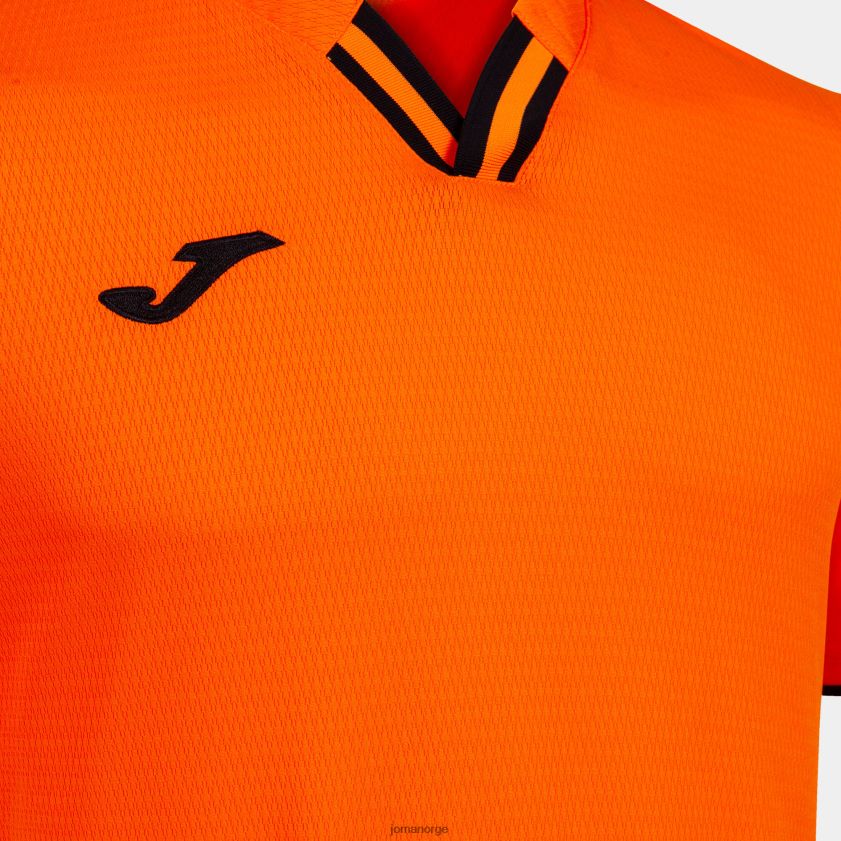 nei Joma skjorte kortermet toletum iv oransje svart FBD0T01516 menn