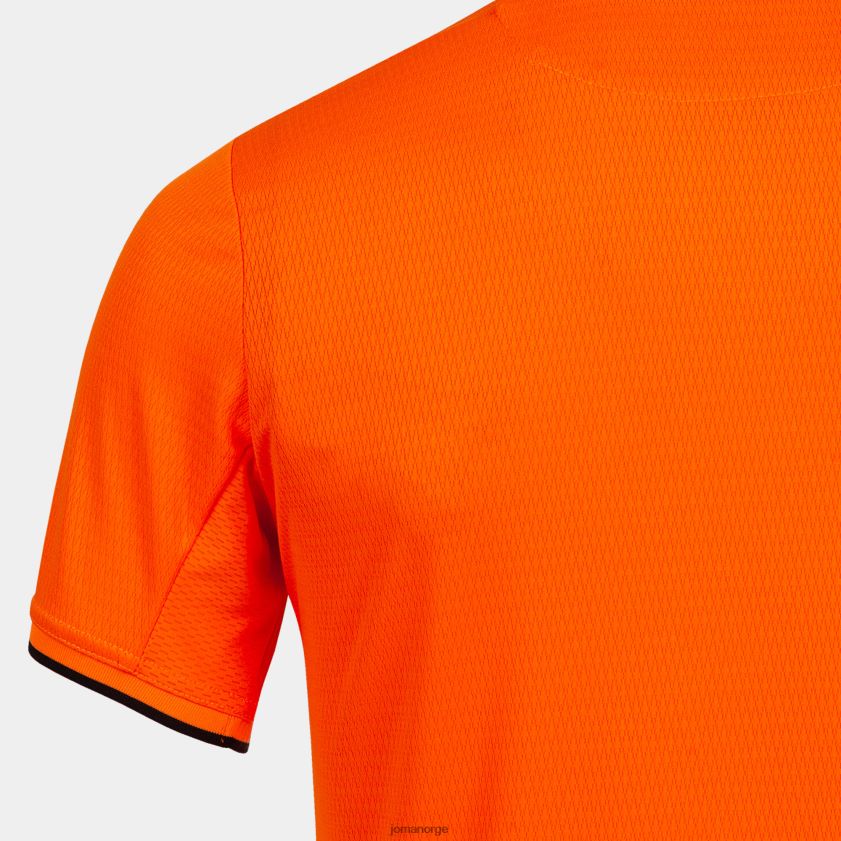 nei Joma skjorte kortermet toletum iv oransje svart FBD0T01516 menn