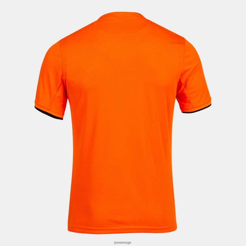 nei Joma skjorte kortermet toletum iv oransje svart FBD0T01516 menn