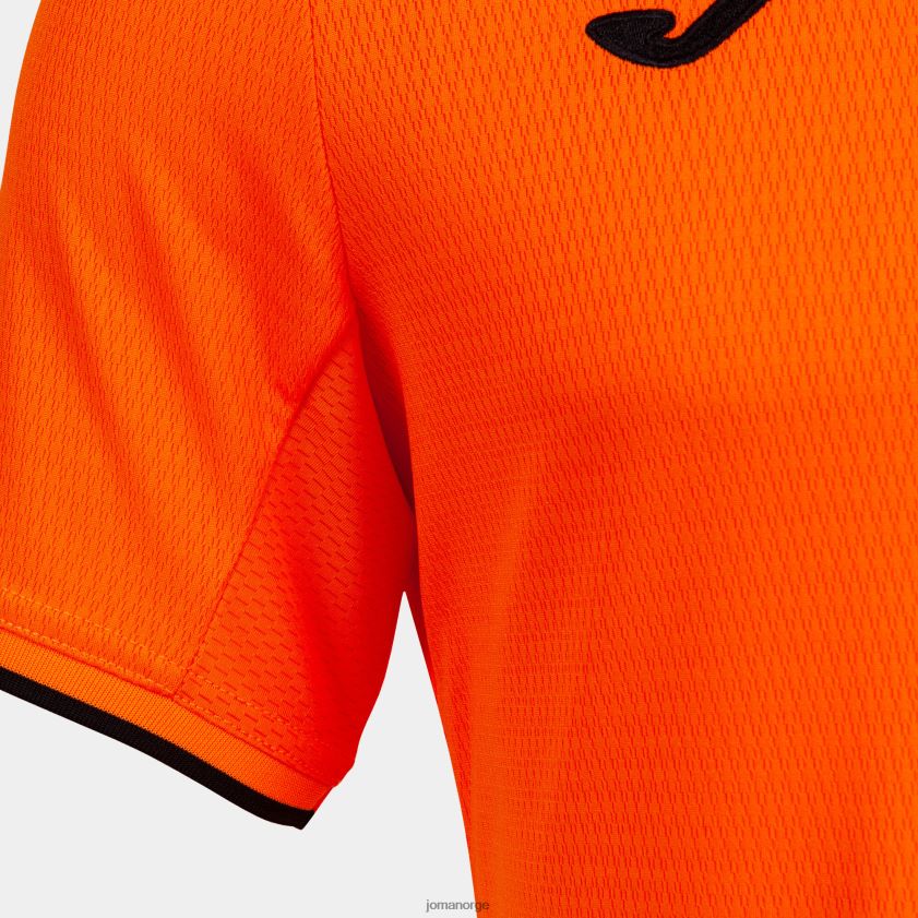 nei Joma skjorte kortermet toletum iv oransje svart FBD0T01516 menn