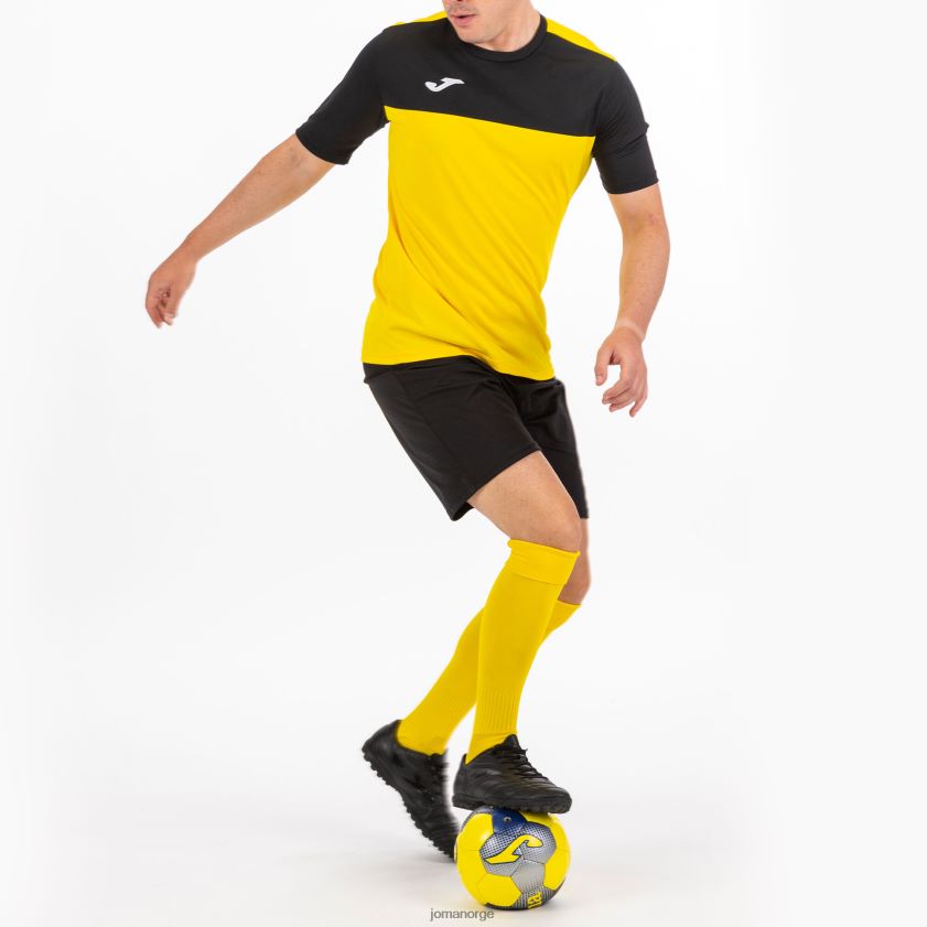 nei Joma skjorte kortermet vinner gul svart FBD0T03373 menn