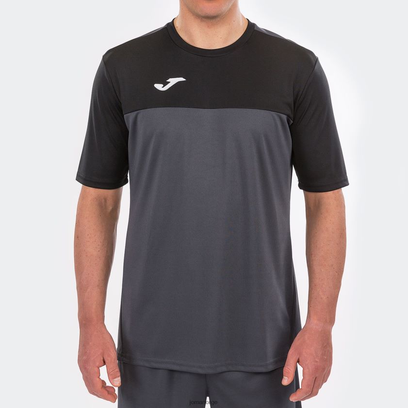 nei Joma skjorte kortermet vinner mørk grå svart FBD0T04316 menn