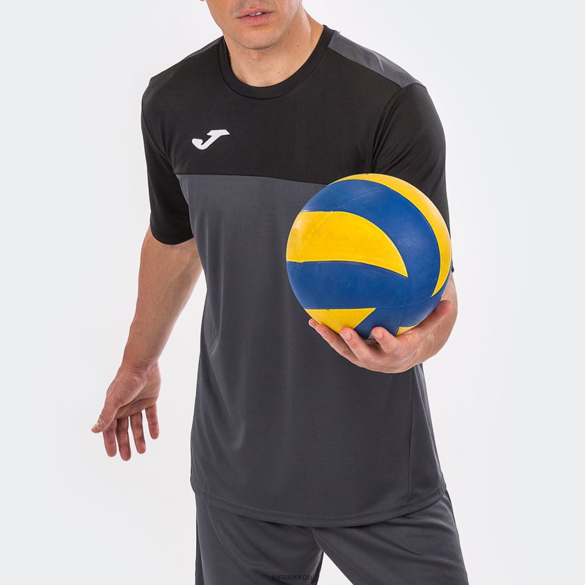 nei Joma skjorte kortermet vinner mørk grå svart FBD0T04316 menn