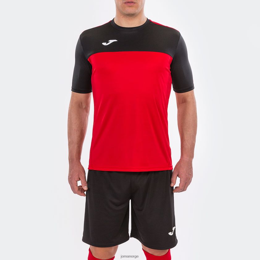 nei Joma skjorte kortermet vinner rød svart FBD0T04436 menn