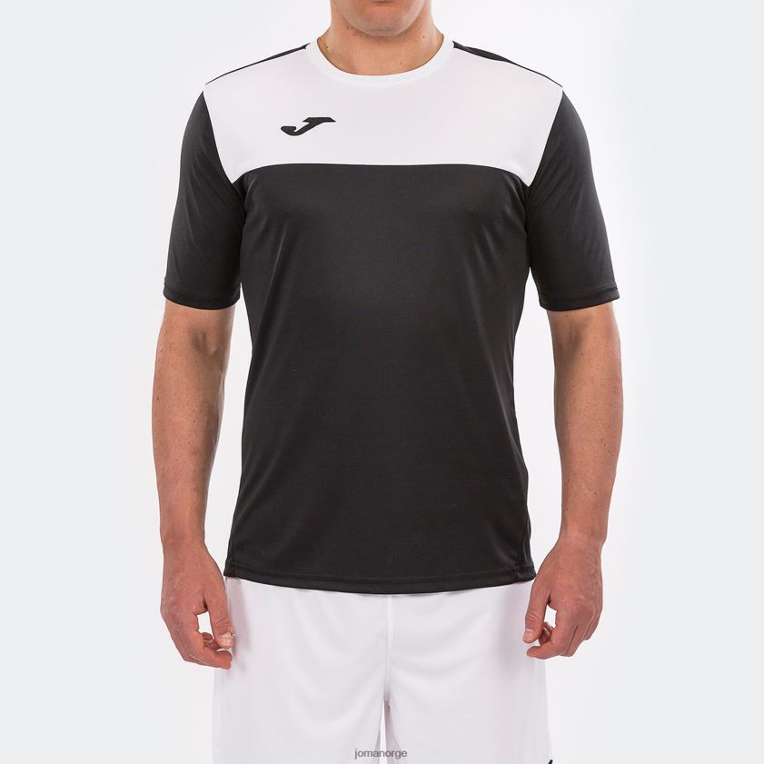 nei Joma skjorte kortermet vinner svart hvit FBD0T0548 menn