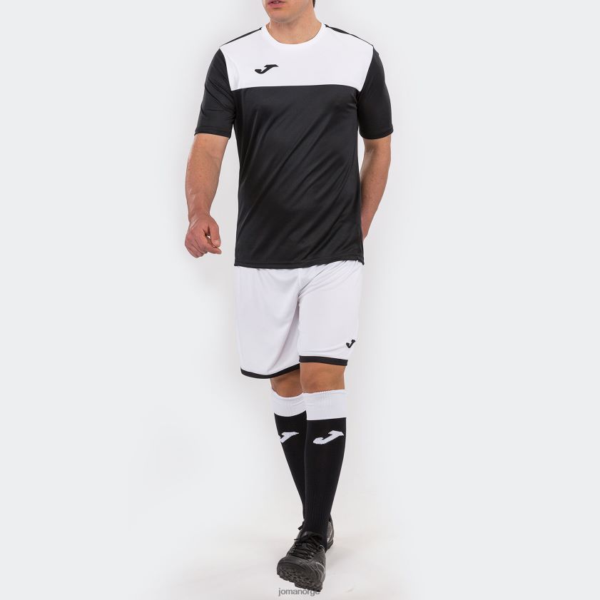 nei Joma skjorte kortermet vinner svart hvit FBD0T0548 menn