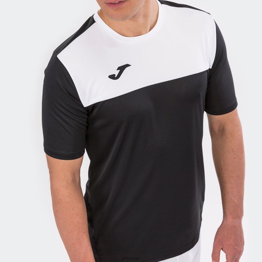 nei Joma skjorte kortermet vinner svart hvit FBD0T0548 menn