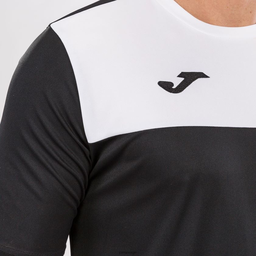 nei Joma skjorte kortermet vinner svart hvit FBD0T0548 menn