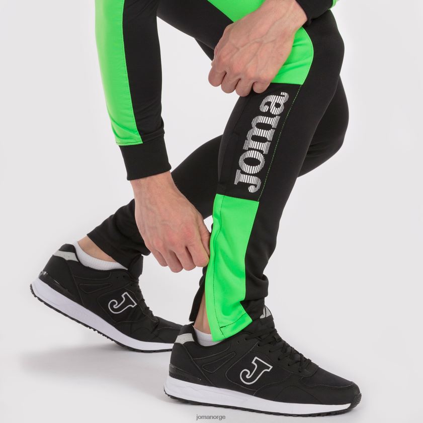 nei Joma lange bukser mesterskap iv svart fluorescerende grønn FBD0T03357 menn