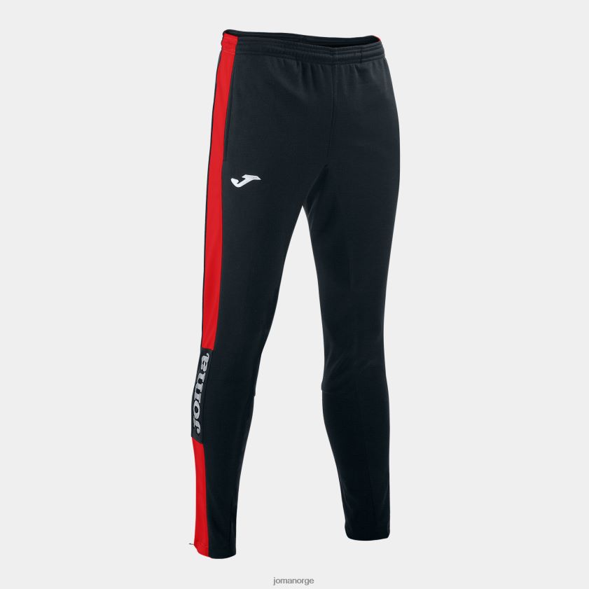 nei Joma lange bukser mesterskap iv svart, rød FBD0T03355 menn