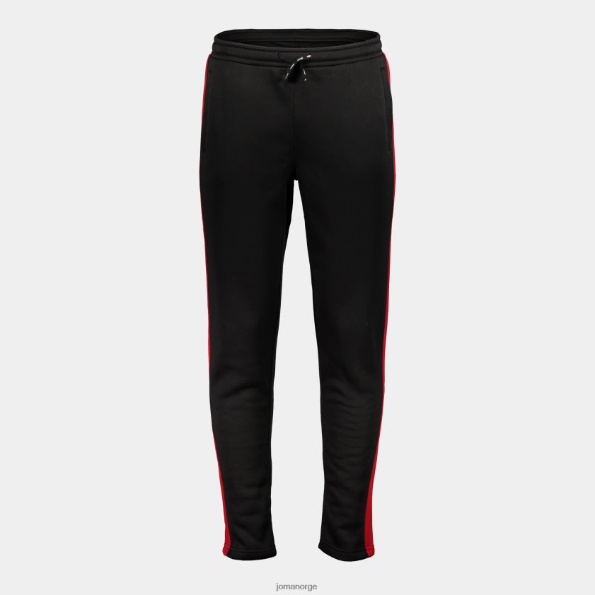 nei Joma lange bukser stripe svart, rød FBD0T0125 menn
