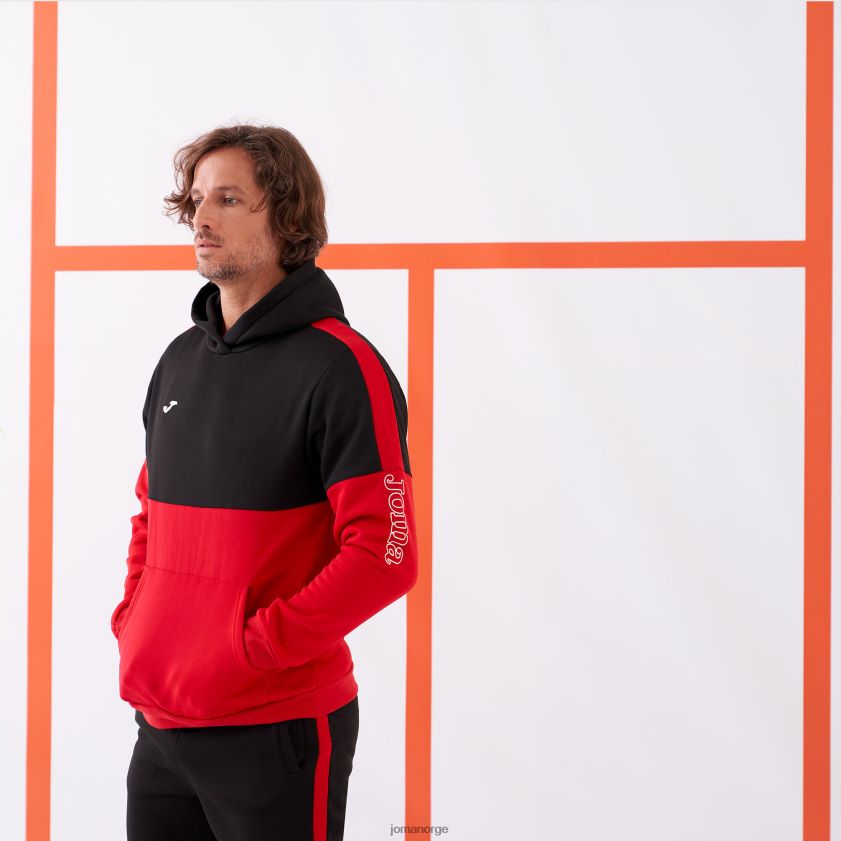 nei Joma lange bukser stripe svart, rød FBD0T0125 menn