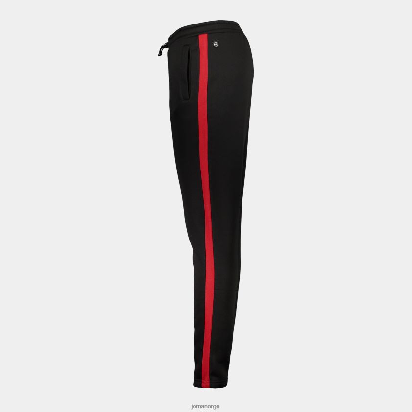 nei Joma lange bukser stripe svart, rød FBD0T0125 menn